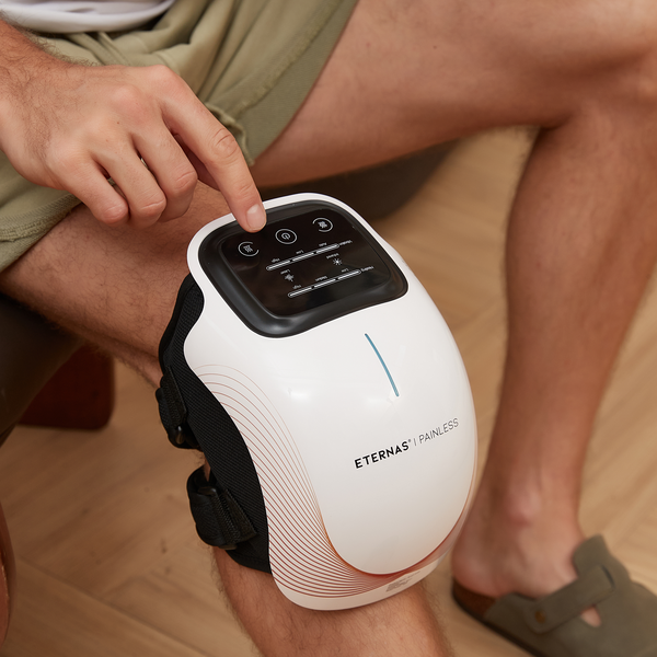 Massajador de joelho sem fio | Alívio da dor nas articulações com infravermelhos, calor, laser e vibração