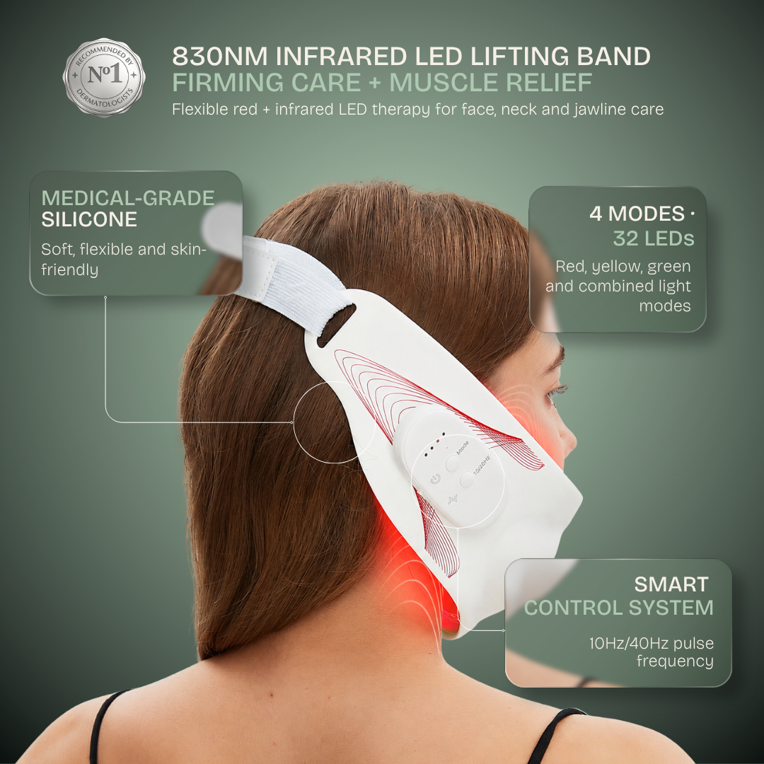 Lifting facial, firmeza e alívio da dor - LED infravermelho de 830 nm