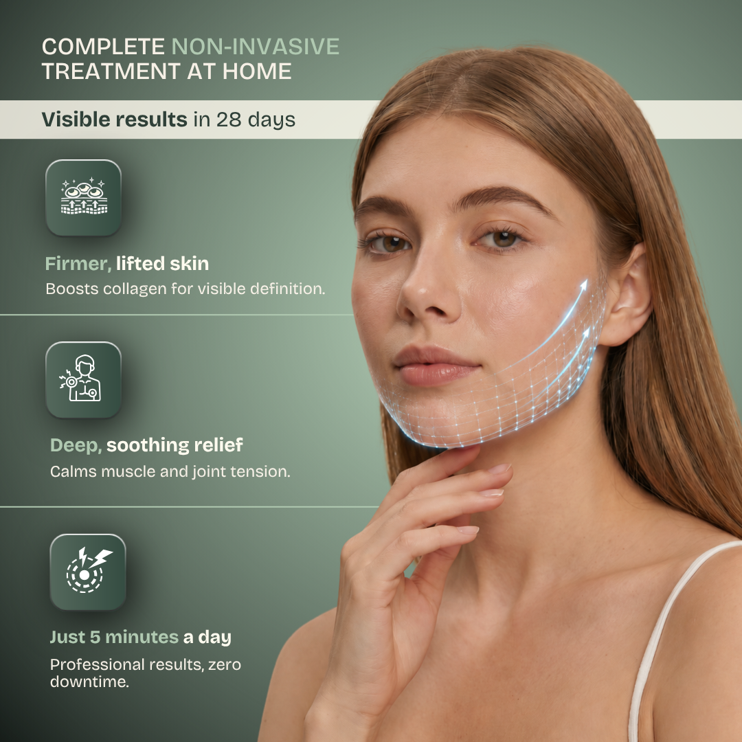 Lifting facial, firmeza e alívio da dor - LED infravermelho de 830 nm