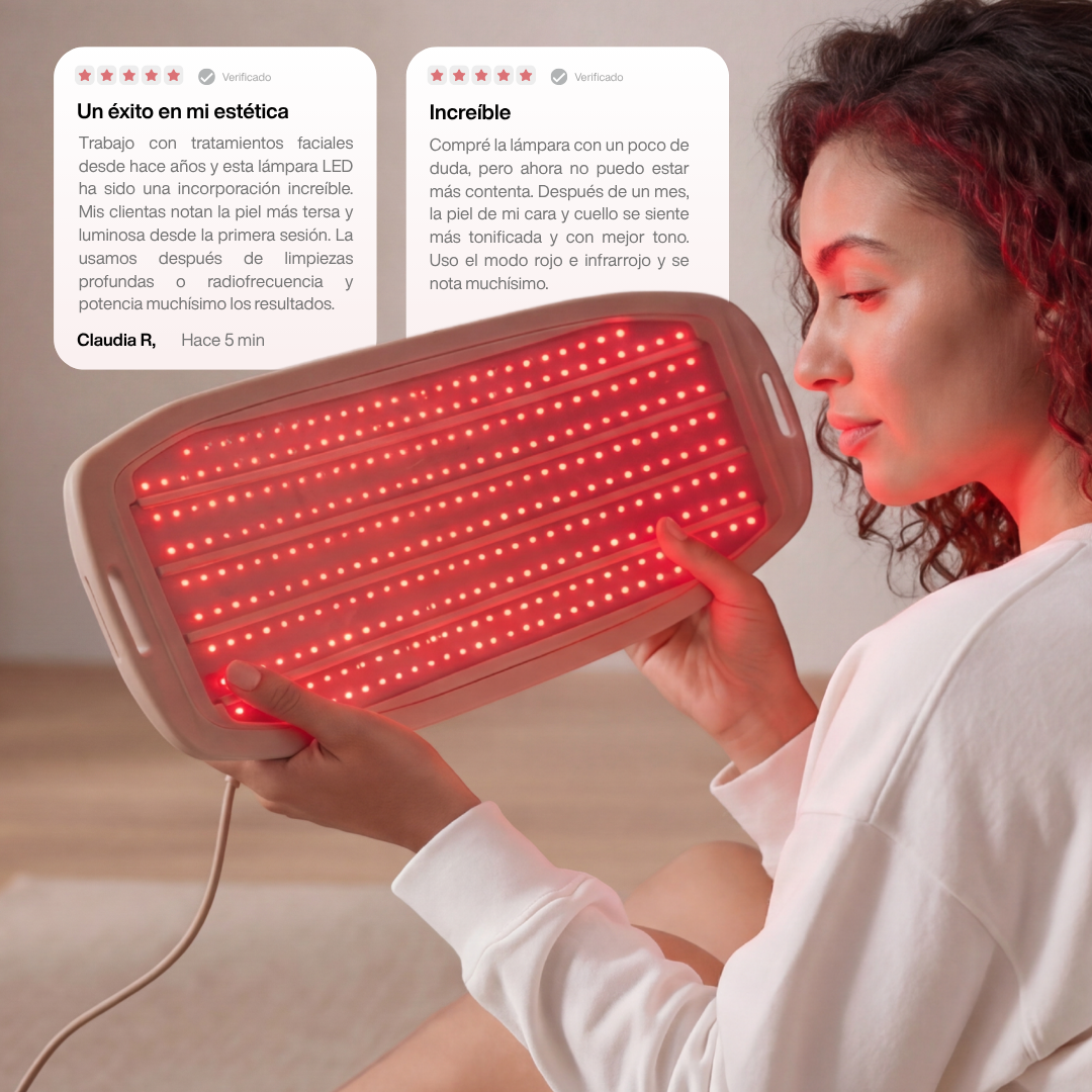 Lâmpada LED antienvelhecimento avançada - Tecnologia fotodinâmica (PDT)