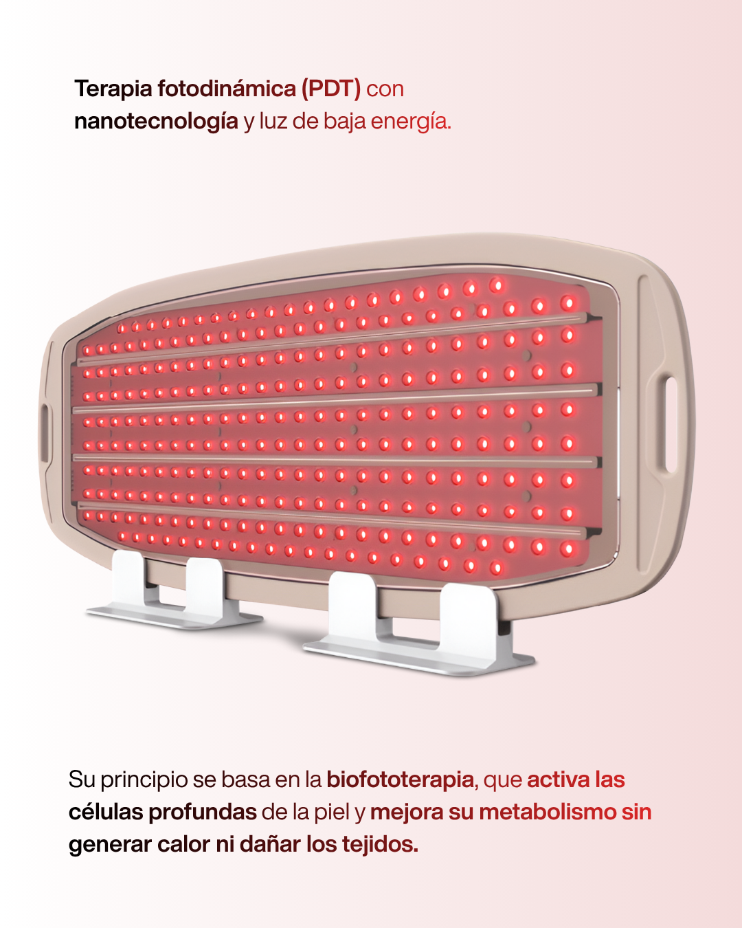Lâmpada LED antienvelhecimento avançada - Tecnologia fotodinâmica (PDT)