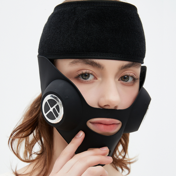 Lifting facial em "V" com elétrodos