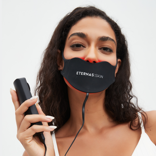 Máscara de lábios LED infravermelho 850nm em silicone médico 