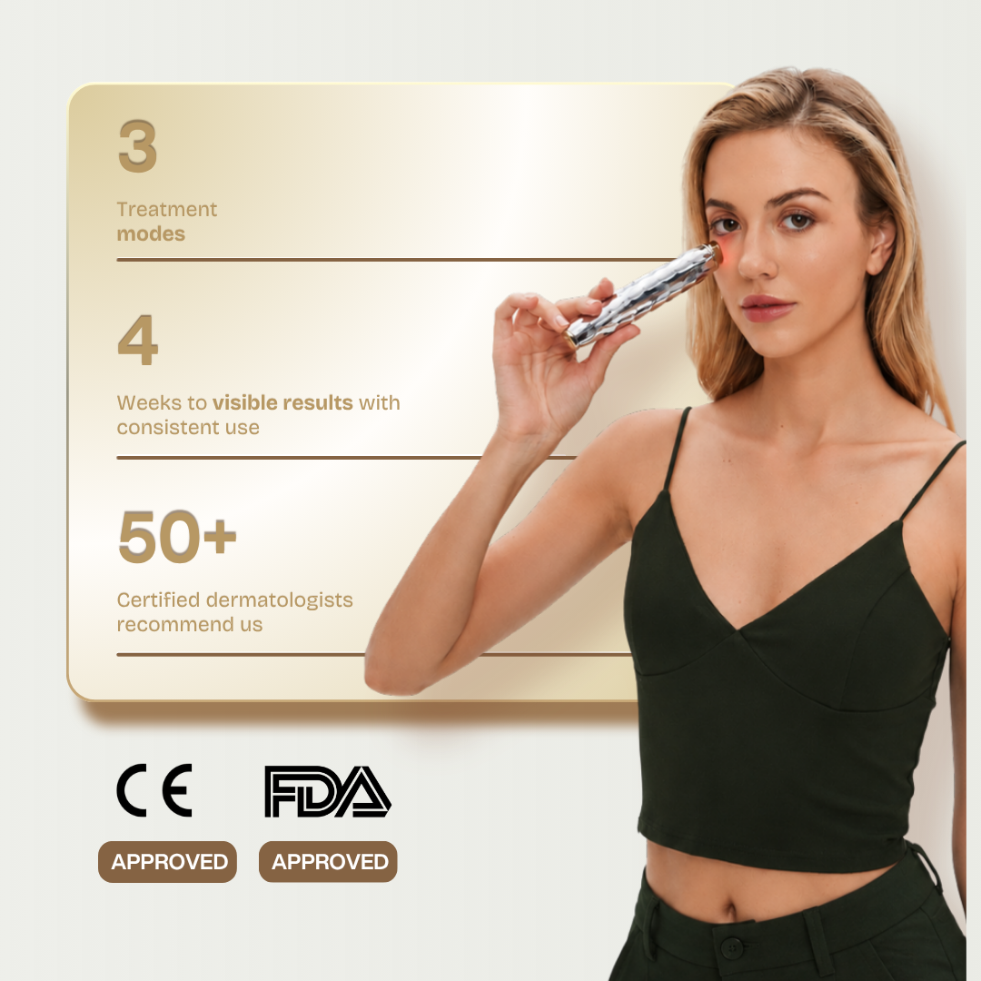 Corretor de Olhos RF em Ouro 24K