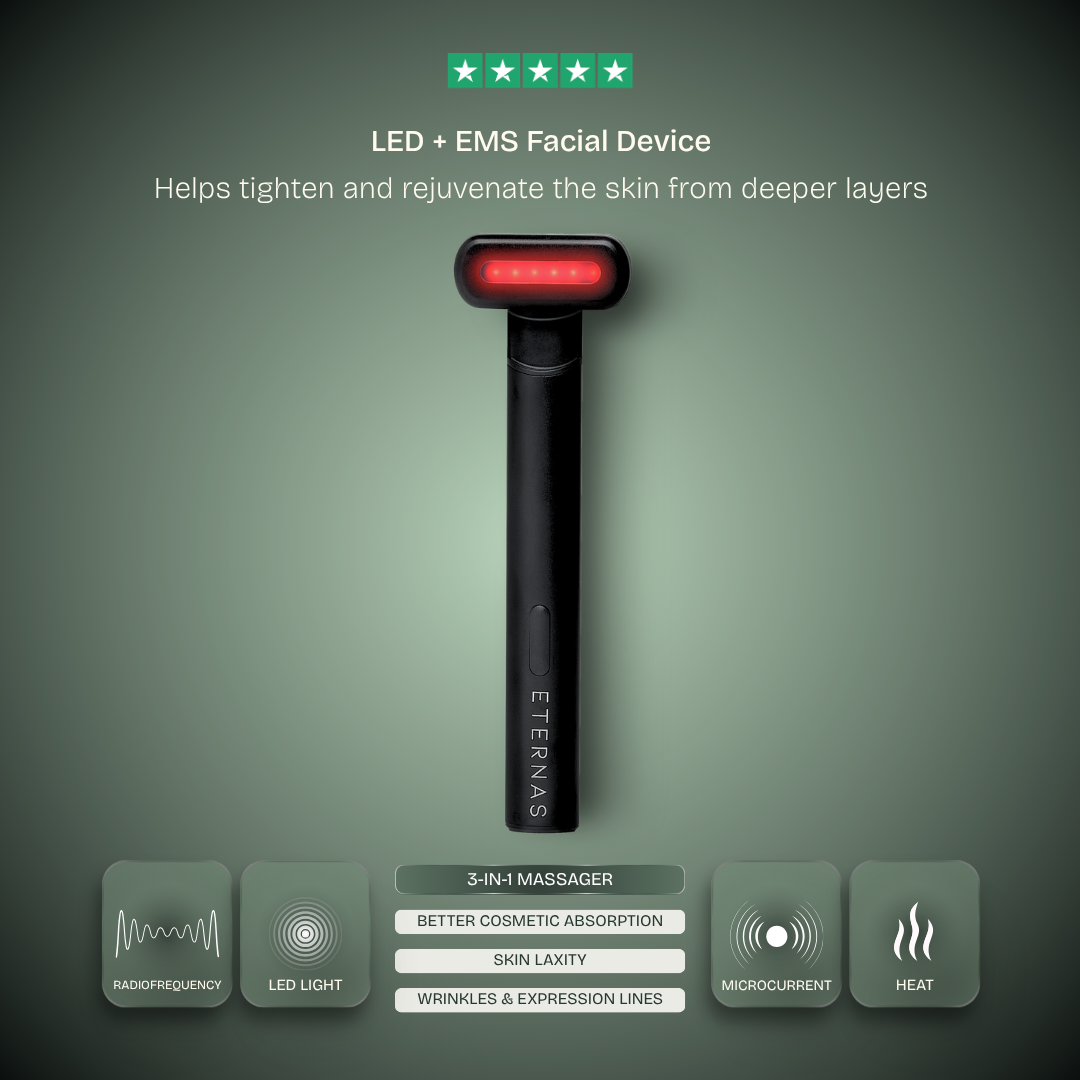 Dispositivo LED de microvibração e microcorrente com terapia térmica
